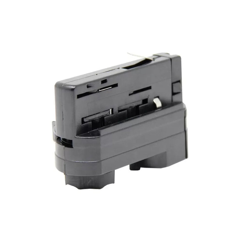 Connector for 3 Phase Rail Adapter Track Lights in Black - LED Accessories