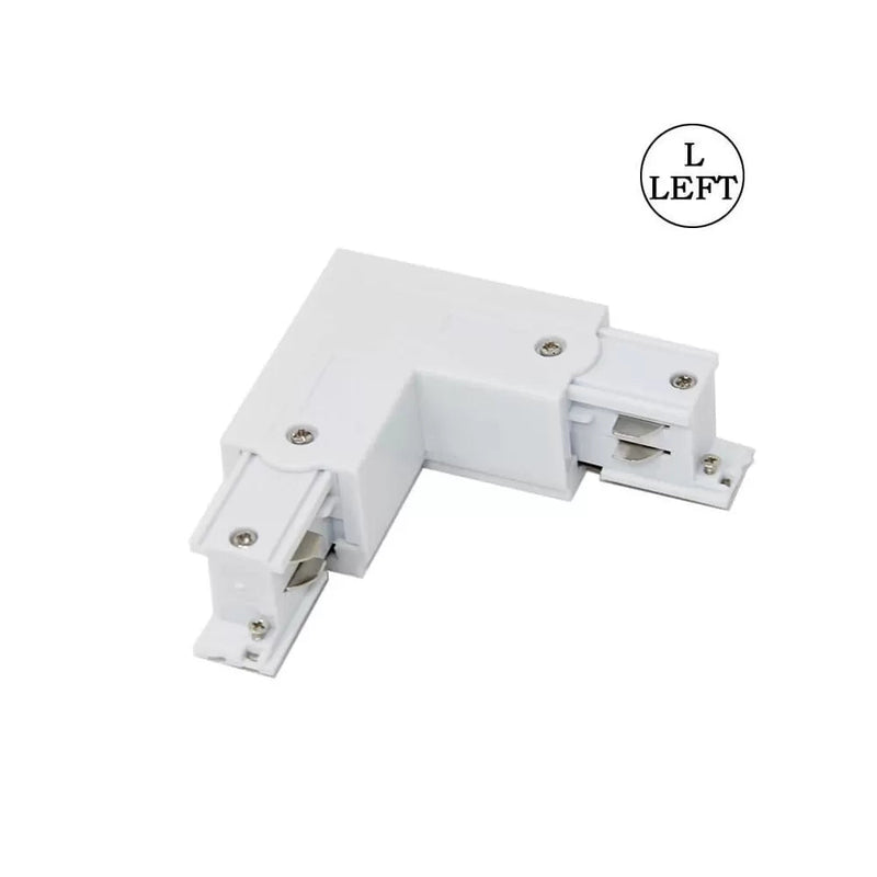 3 PHASE LEFT L rail union White - Track Lighting Accessories - Accessories
