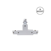 T-shaped 3 Circuit Track Light Connector in White - LED Accessories