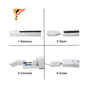 3 Phase Track Light Rail 1m in Black - LED Accessories