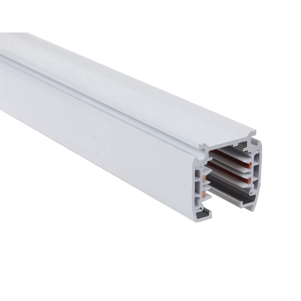 3 Phase Track Light Rail 1m in White - Track Lighting Rails - Accessories