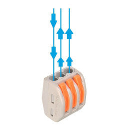 3 Way Lever Wire Connector - Wire Terminals & Connectors - Accessories