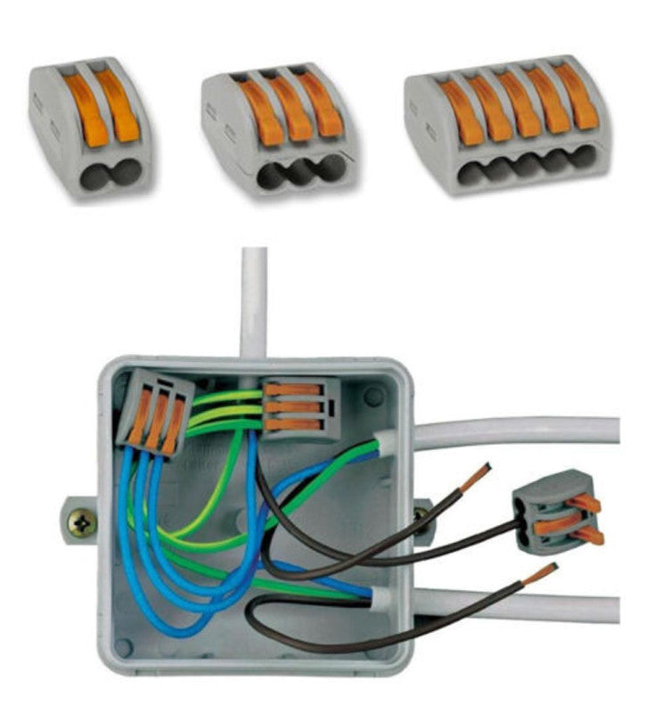 3 Way Lever Wire Connector - Wire Terminals & Connectors - Accessories