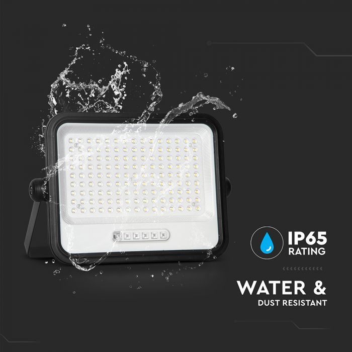 300W LED Solar Floodlight with Battery Indicator 7CCT IP65