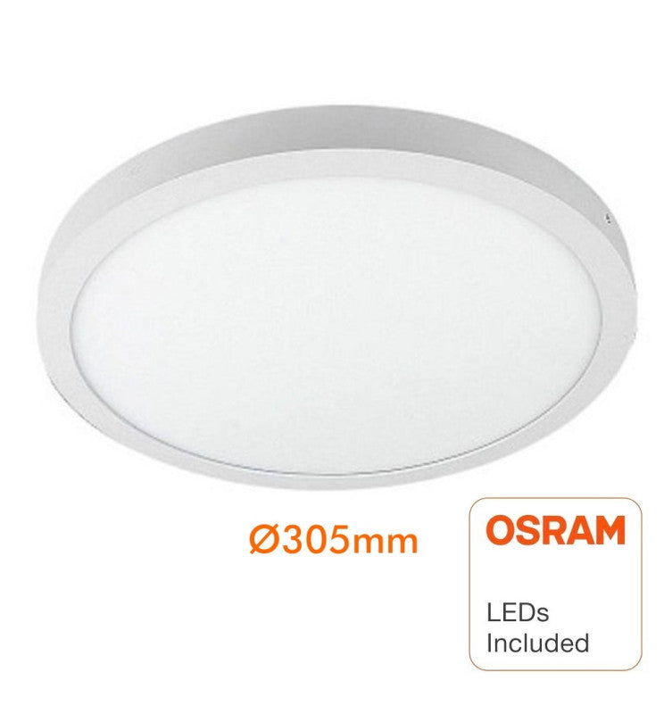 30W Round Surface Mounted LED Ceiling Light with OSRAM Chip - 6000K - LED ceiling lighting