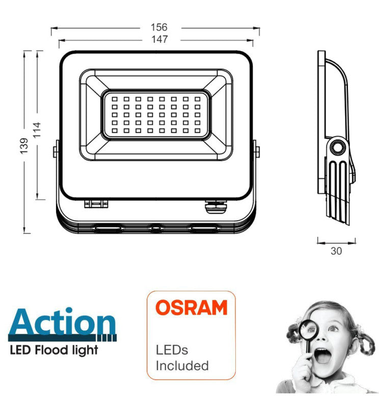 30W ACTION PRO LED Floodlight - Flood & Spot Lights - Floodlights