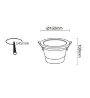 30W Circular LED Downlight GXtronic CRI + 92 Cut-out Ø145mm 3CCT IP65 - Downlights