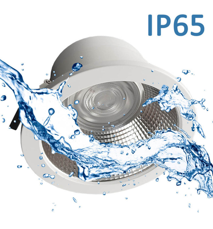 30W Circular LED Downlight GXtronic CRI + 92 Cut-out Ø145mm 3CCT IP65 - Downlights
