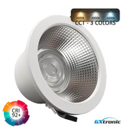 30W Circular LED Downlight GXtronic CRI + 92 Cut-out Ø145mm 3CCT IP65 - STANDARD 20-25 Working days - Downlights