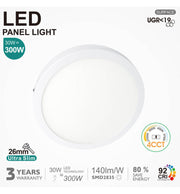 30W LED Ceiling Surface Light Round UGR19 140Lm/W CRI92 4CCT - Ceiling Light Fixtures - Bulkheads