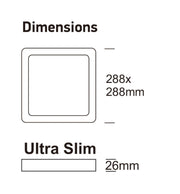 30W LED Ceiling Surface Light Square UGR19 140Lm/W CRI92 4CCT - Ceiling Light Fixtures - Panels