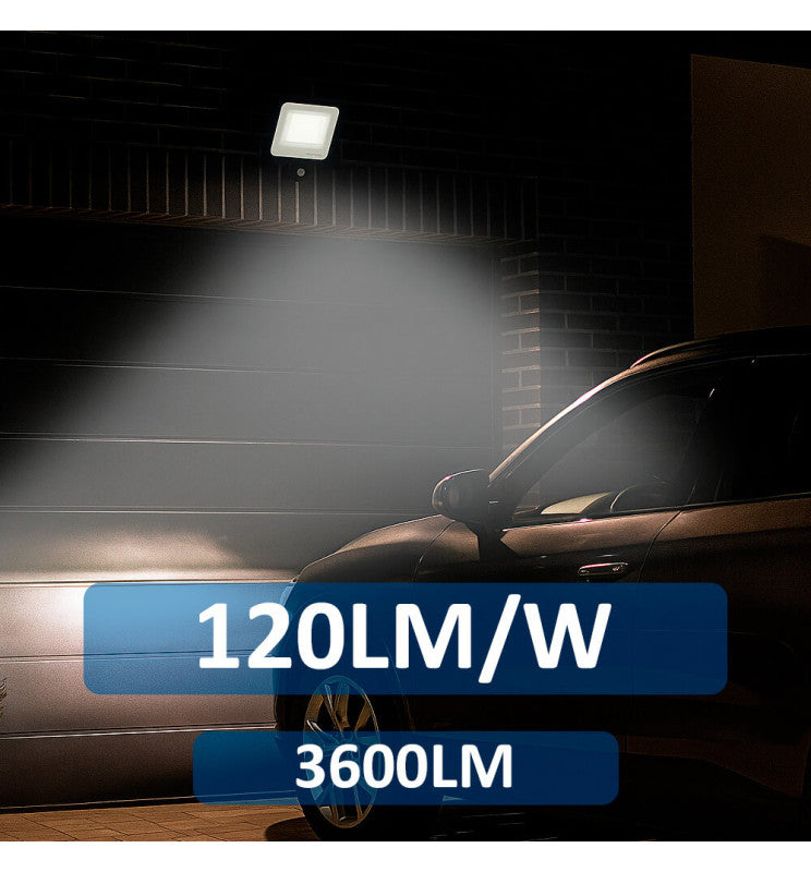 30W LED Floodlight AURORA 140Lm/W with PIR Motion Sensor - Flood & Spot Lights - Floodlights