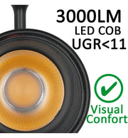 30W LED Track Light PARIS Black Single-Phase with Bridgelux Chip UGR11 24º - 4000K / FAST 2-4 Working days - Track