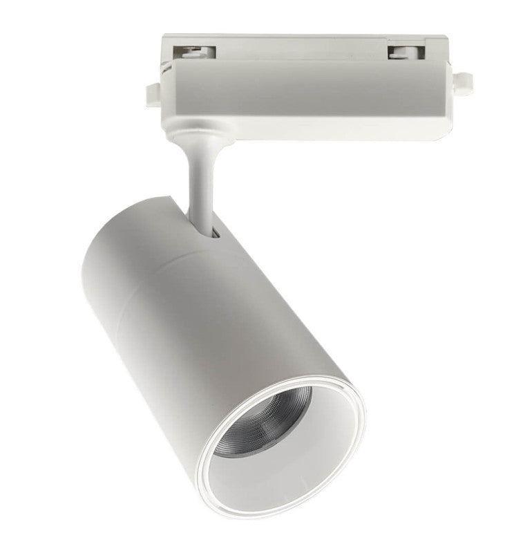 30W LED Track Light PARIS White Single-Phase with Bridgelux Chip UGR11 24º - 4000K / FAST 2-4 Working days - Track