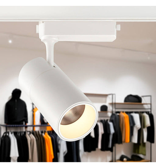 30W LED Track Light PARIS White Single-Phase with Bridgelux Chip UGR11 24º - 4000K / FAST 2-4 Working days - Track