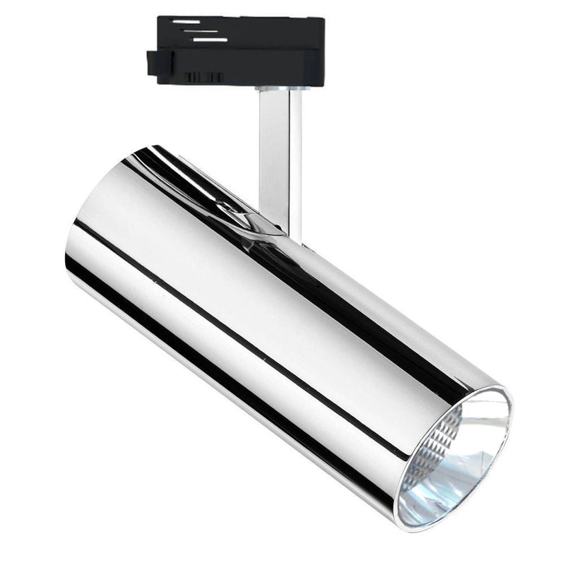 30W Single Phase BERNA LED Track Light 4000K Silver - Track Lighting Fixtures - Track Lighting