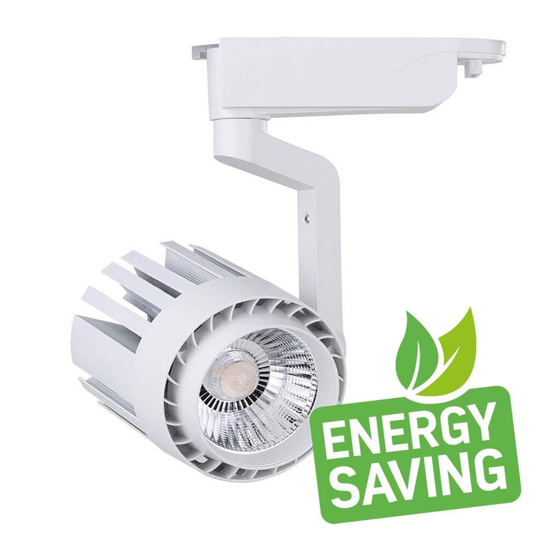 30W Single Phase NORA LED Track Light 4000K White - Track Lighting - Track Lighting