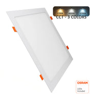 30W Slim Square LED Downlight with OSRAM Chip 3 CCT - Ceiling Light Fixtures - Panels