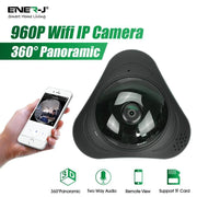 360° Panoramic Fisheye Security Camera with 2 Way Audio - Security Camera