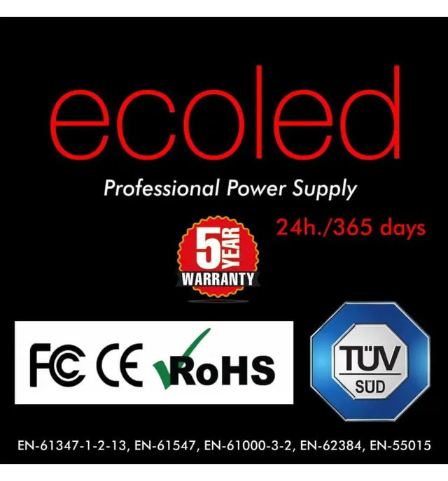 36W 12V Professional Power Supply ECOLED IP20 TÜV - Accessories