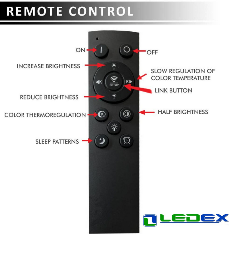 36W Decorative TURKU LED Ceiling Light with Remote Control 3 CCT - LED ceiling lighting