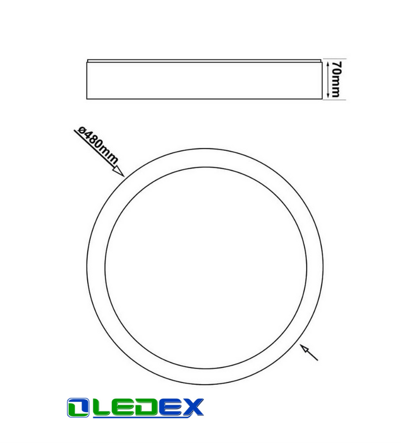 36W VANTAA LED Ceiling Light with Remote Control 3 CCT - LED ceiling lighting