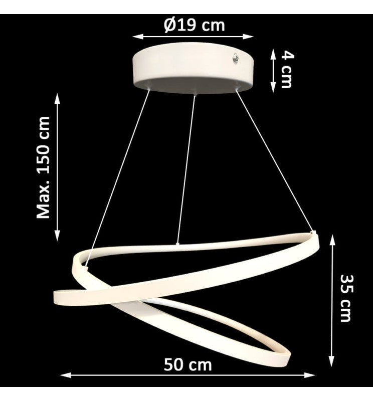 36W Modern KISA LED Pendant Light 4000K - Ceiling Light Fixtures - Bulkheads