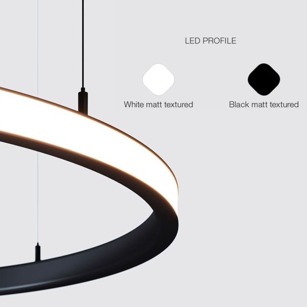 37W Space Venus LED Pendant Lamp Circular White 60cm