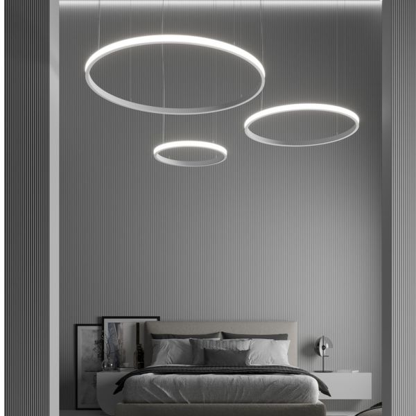 37W Space Venus LED Pendant Lamp Circular White 60cm