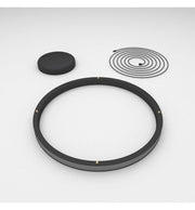 37W Circular SPACE VENUS LED Pendant Light in Black 60cm - LED Pendant