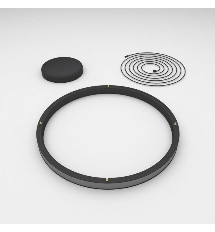 37W Circular SPACE VENUS LED Pendant Light in Black 60cm - LED Pendant