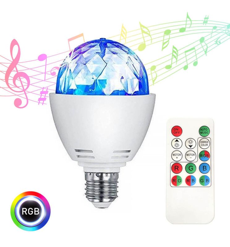 3W LED RGB Disco Rotating Light Bulb E27 - LED Light Bulbs - Lamps