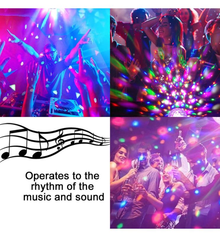 3W LED RGB Disco Rotating Light Bulb E27 - LED Light Bulbs - Lamps