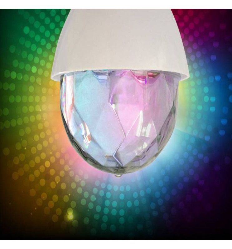 3W LED RGB Disco Rotating Light Bulb E27 - LED Light Bulbs - Lamps