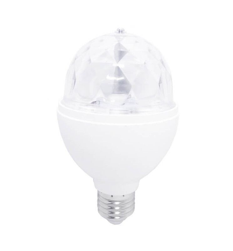 3W LED RGB Disco Rotating Light Bulb E27 - LED Light Bulbs - Lamps