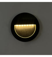 3W Recessed LED Wall Light Black IP65 - Wall Light Fixtures - Bollard Lights