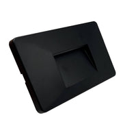 3W Rectangular LED Wall Light Black IP65 - Wall Light Fixtures - Bollard Lights