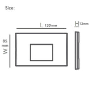 3W Rectangular LED Wall Light Black IP65 - Wall Light Fixtures - Bollard Lights