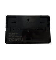 3W Rectangular LED Wall Light Black IP65 - Wall Light Fixtures - Bollard Lights