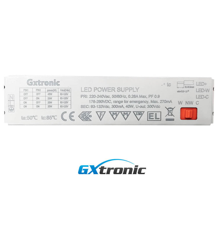 40W to 20W Tri-Proof LED Batten 120cm with GXtronic Driver and OSRAM Chip 3CCT IP66