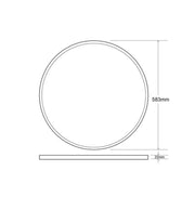 40W - 44W - 48W LED Ceiling Pendant Light MOON - CCT - Panels