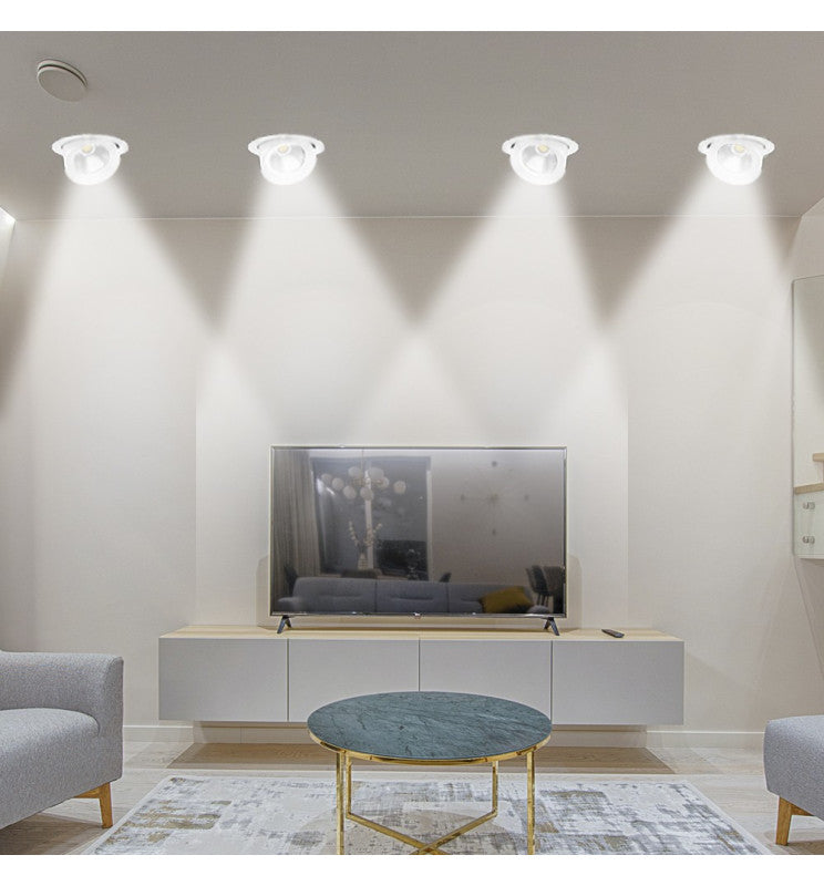 40W Adjustable Recessed LED Spotlight with Philips Driver CCT CRI92 - Flood & Spot Lights - Downlights