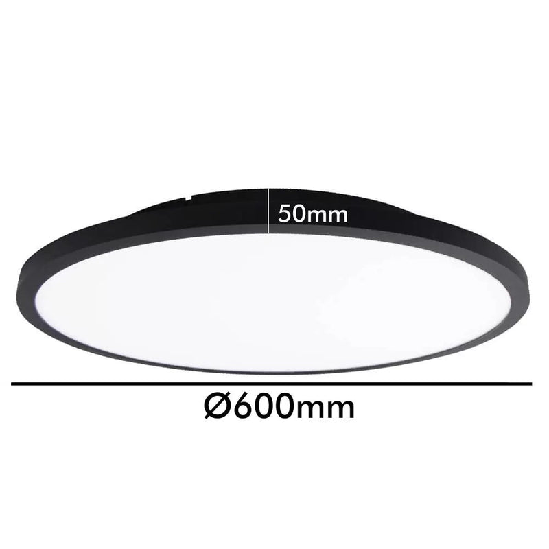 40W Dimmable OSLO LED Ceiling Light in Black 3 CCT - LED ceiling lighting