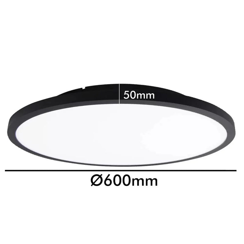 40W Dimmable OSLO LED Ceiling Light in Black 3 CCT - Ceiling Light Fixtures - Downlights