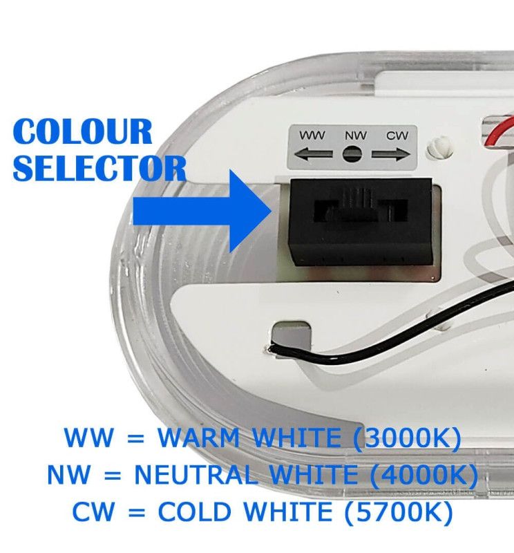 40W Tri-proof Emergency LED Batten 120cm 3 CCT - LED Batten