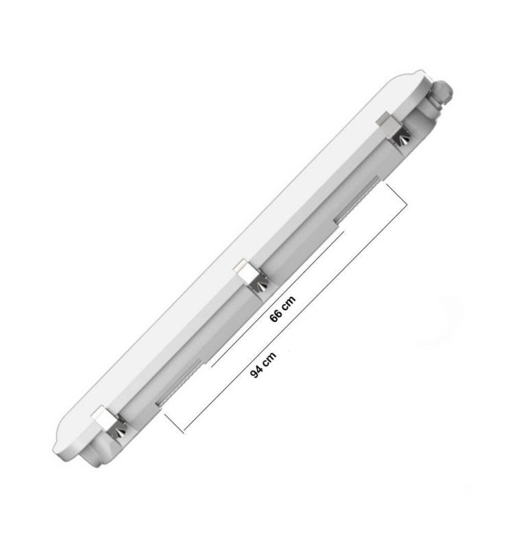 40W Tri-proof Emergency LED Batten 120cm 3 CCT - LED Batten