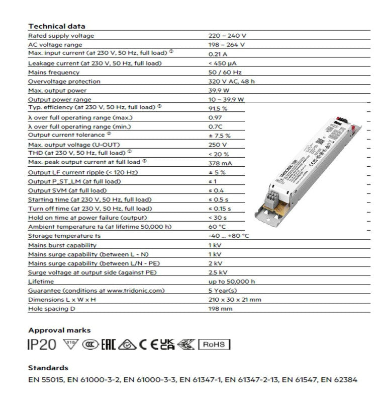 40W to 23W Tri-Proof LED Batten 120cm with TRIDONIC Driver 3 CCT - LED Batten