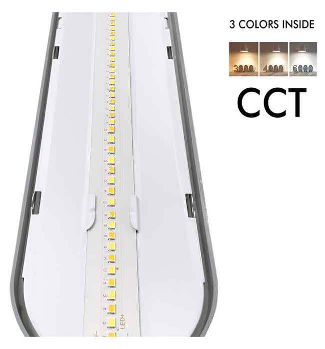 40W-23W LED Tri-Proof LED Batten with TRIDONIC driver CCT 120cm