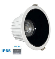 40W LED Downlight Round Philips CertaDrive UGR13 IP65 CCT - LED Downlight