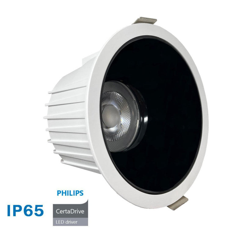 40W LED Downlight Round Philips CertaDrive UGR13 IP65 CCT - Ceiling Light Fixtures - Downlights